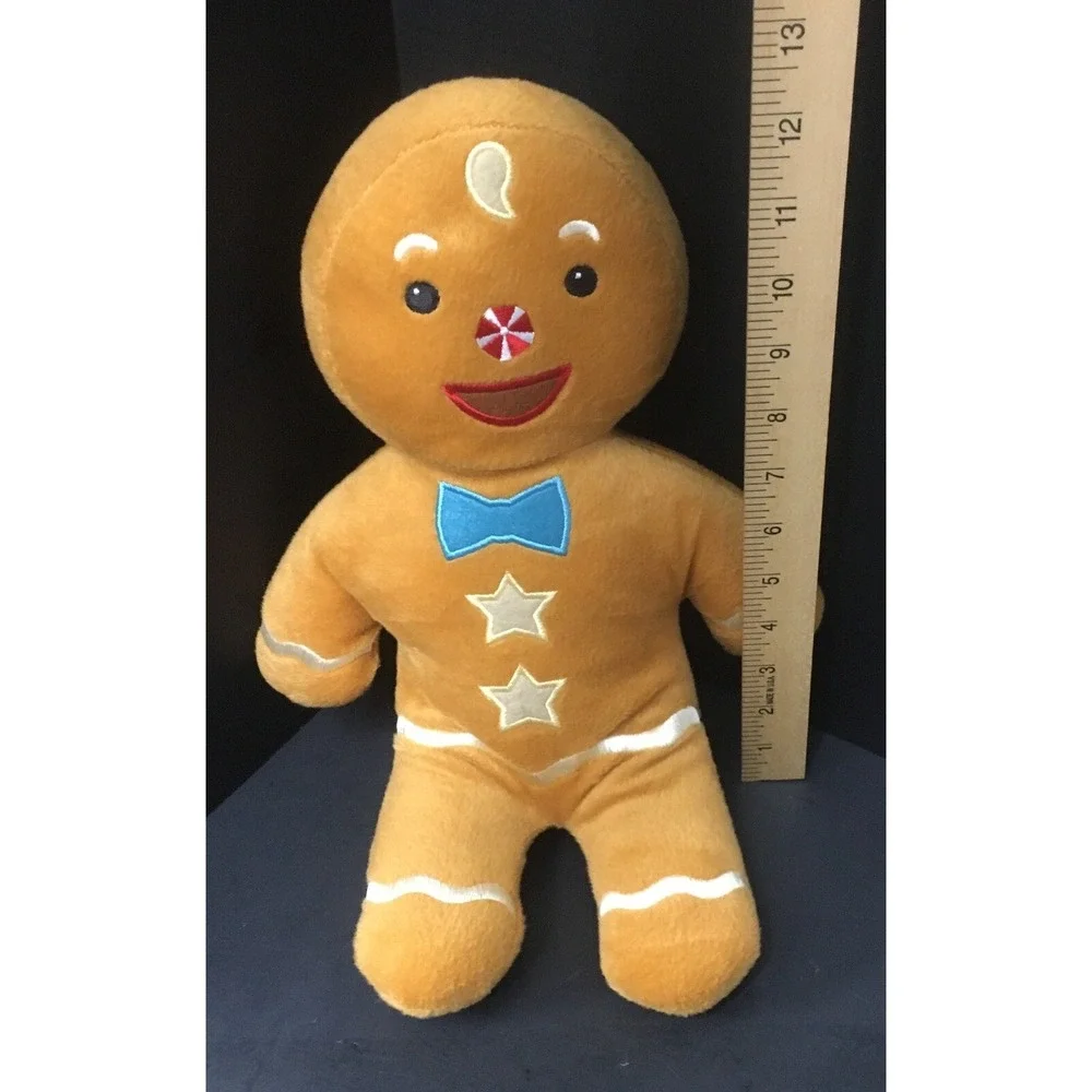 Gingerbread Man Plush, Brown, Bow Tie by Starfall